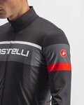 CASTELLI Cyklistický dres s dlhým rukávom zimný - PASSISTA - antracitová