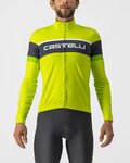 CASTELLI Cyklistický dres s dlhým rukávom zimný - PASSISTA - žltá
