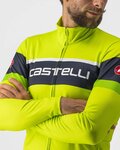 CASTELLI Cyklistický dres s dlhým rukávom zimný - PASSISTA - žltá