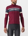 CASTELLI Cyklistický dres s dlhým rukávom zimný - PASSISTA - bordová