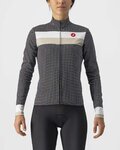 CASTELLI Cyklistický dres s dlhým rukávom zimný - VOLARE LADY WINTER - biela/čierna