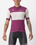 CASTELLI Cyklistický dres s krátkym rukávom - GIRO D'ITALIA 2024 - biela/fialová