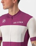 CASTELLI Cyklistický dres s krátkym rukávom - GIRO D'ITALIA 2024 - biela/fialová