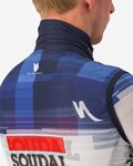CASTELLI Cyklistická vesta - SOUDAL QUICK-STEP 23 - biela/modrá
