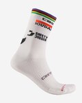CASTELLI Cyklistické ponožky klasické - SOUDAL QUICK-STEP 23 - biela