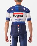 CASTELLI Cyklistický dres s krátkym rukávom - SOUDAL QUICK-STEP 23 - biela/modrá
