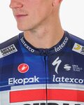 CASTELLI Cyklistický dres s krátkym rukávom - SOUDAL QUICK-STEP 23 - biela/modrá