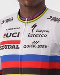 CASTELLI Cyklistický dres s krátkym rukávom - SOUDAL QUICK-STEP 23 - biela