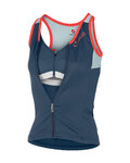 CASTELLI Cyklistický dres bez rukávov - SOLARE LADY - modrá/svetlo modrá