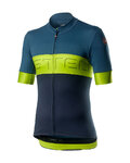 CASTELLI Cyklistický dres s krátkym rukávom - PROLOGO VI - modrá/zelená