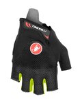 CASTELLI Cyklistické rukavice krátkoprsté - ARENBERG GEL - žltá/čierna