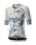 CASTELLI Cyklistický dres s krátkym rukávom - CLIMBER'S 3.0 - svetlo modrá/béžová