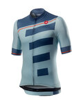 CASTELLI Cyklistický dres s krátkym rukávom - TROFEO - modrá/svetlo modrá