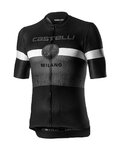 CASTELLI Cyklistický dres s krátkym rukávom - MILANO - čierna/šedá