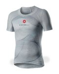 CASTELLI Cyklistické tričko s krátkym rukávom - PRO MESH - šedá