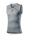 CASTELLI Cyklistické tričko bez rukávov - PRO MESH - šedá