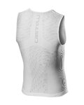 CASTELLI Cyklistické tričko bez rukávov - CORE SEAMLESS - biela