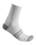 CASTELLI Cyklistické ponožky klasické - SUPERLEGGERA 12 - biela/šedá