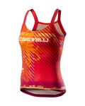 CASTELLI Cyklistické tielko - UPF0 LADY - viacfarebná/oranžová