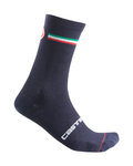 CASTELLI Cyklistické ponožky klasické - ITALIA 15 - modrá