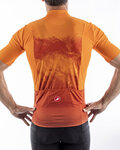 CASTELLI Cyklistický dres s krátkym rukávom - POLVERE - oranžová