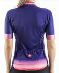 CASTELLI Cyklistický dres s krátkym rukávom - GRADIENT LADY - ružová/fialová