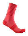CASTELLI Cyklistické ponožky klasické - SUPERLEGGERA 12 LADY - ružová