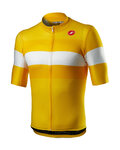 CASTELLI Cyklistický dres s krátkym rukávom - LA MITICA - žltá/biela