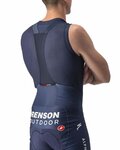 CASTELLI Cyklistické tričko bez rukávov - SOUDAL QUICK-STEP - modrá