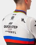 CASTELLI Cyklistický dres s krátkym rukávom - QUICK-STEP 2022 COMPETIZIONE - dúhová/biela