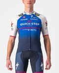 CASTELLI Cyklistický dres s krátkym rukávom - QUICK-STEP 2022 COMPETIZIONE - modrá/biela