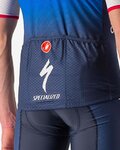 CASTELLI Cyklistický dres s krátkym rukávom - QUICK-STEP 2022 COMPETIZIONE - modrá/biela