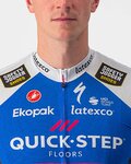 CASTELLI Cyklistický dres s krátkym rukávom - QUICK-STEP 2022 COMPETIZIONE - modrá/biela