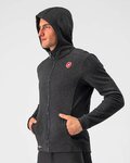 CASTELLI mikina - MILANO FZ FLEECE - čierna