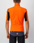 CASTELLI Cyklistický dres s krátkym rukávom - GABBA ROS - oranžová/modrá