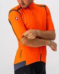 CASTELLI Cyklistický dres s krátkym rukávom - GABBA ROS - oranžová/modrá