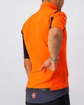 CASTELLI Cyklistický dres s krátkym rukávom - GABBA ROS - oranžová/modrá