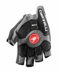 CASTELLI Cyklistické rukavice krátkoprsté - ROSSO CORSA PRO V - šedá