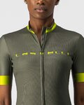 CASTELLI Cyklistický dres s krátkym rukávom - GRADIENT LADY - zelená