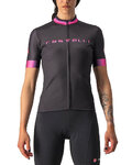 CASTELLI Cyklistický dres s krátkym rukávom - GRADIENT LADY - antracitová