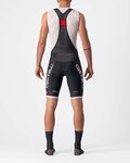 CASTELLI Cyklistické nohavice krátke s trakmi - COMPETIZIONE KIT - čierna/strieborná