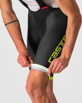 CASTELLI Cyklistické nohavice krátke s trakmi - COMPETIZIONE KIT - žltá/čierna