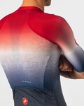 CASTELLI Cyklistický dres s krátkym rukávom - AERO RACE 6.0 - červená/biela/modrá