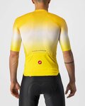 CASTELLI Cyklistický krátky dres a krátke nohavice - AERO RACE 6.0 - žltá/čierna