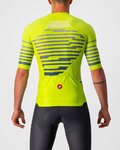 CASTELLI Cyklistický dres s krátkym rukávom - CLIMBER'S 3.0 - modrá/žltá