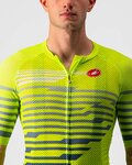 CASTELLI Cyklistický dres s krátkym rukávom - CLIMBER'S 3.0 - modrá/žltá