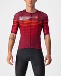 CASTELLI Cyklistický dres s krátkym rukávom - CLIMBER'S 3.0 - červená/bordová