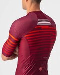 CASTELLI Cyklistický dres s krátkym rukávom - CLIMBER'S 3.0 - červená/bordová