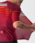 CASTELLI Cyklistický dres s krátkym rukávom - CLIMBER'S 3.0 - červená/bordová