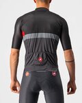 CASTELLI Cyklistický dres s krátkym rukávom - A BLOCCO - čierna/šedá/červená